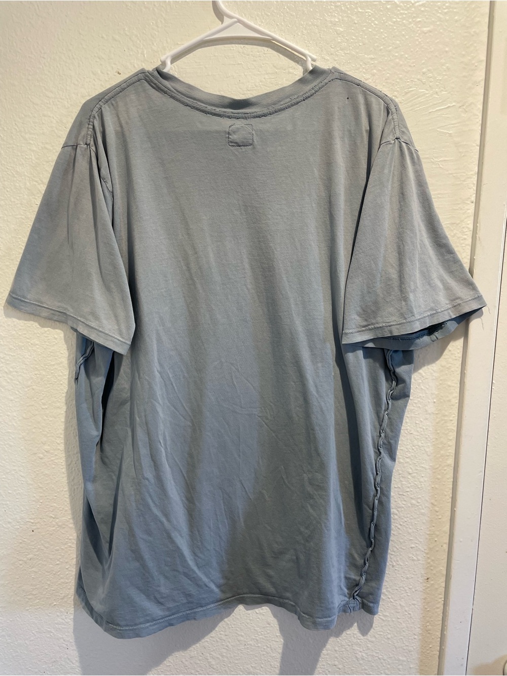 Big Star Surf Safari Malibu Shirt XL Blue Exposed Overlock Seam Graphic Tee - Picture 9 of 9